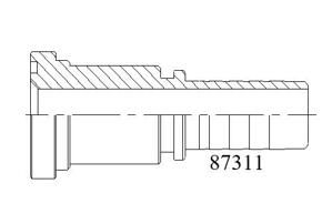 87311 SAE3000PSI法兰接头系列