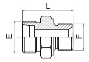 1CM/1DM 公制螺纹胶垫密封