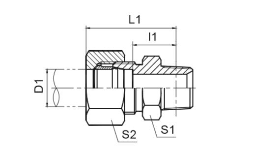 1CT/1DT英锥管外螺纹